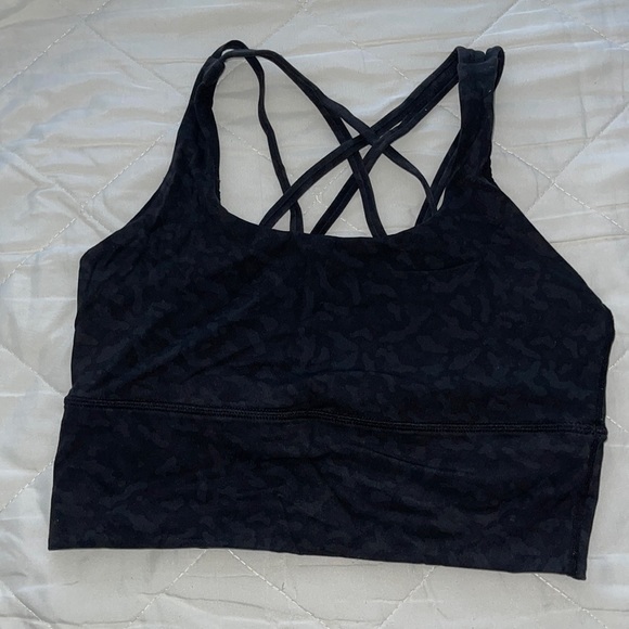 CRZ YOGA Intimates & Sleepwear Crz Yoga Sports Bra In Black Leopard